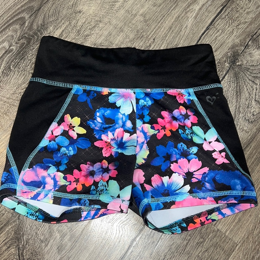 Justice active shorts spandex
